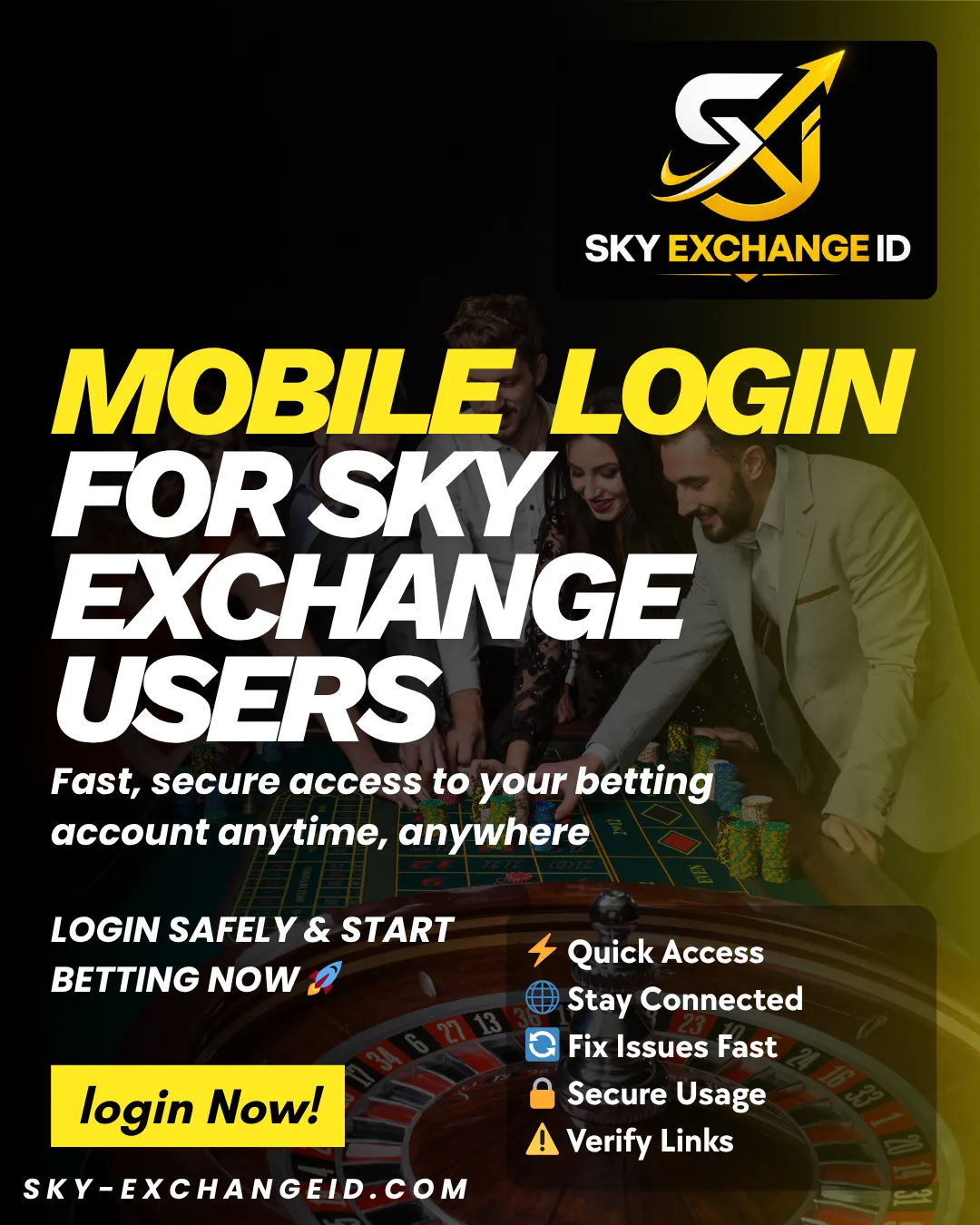 Mobile Login for Sky Exchange Users in India